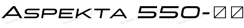 Aspekta 550字体转换